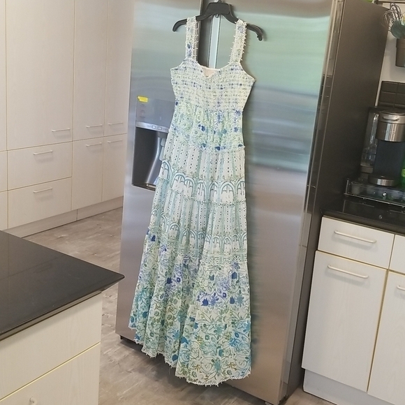 Rococo Sand Dresses & Skirts - 💕ROCOCO SAND💕 Elan Maxi Dress ~ Green Blue Floral Print 100% Cotton  Small NWT
